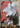 Abstract Red n White Textured Partial Oil Painting - WallArtt
