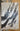 Abstract White n Black Textured Partial Oil Painting - WallArtt