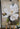 Big White Flower with Green Leaves 3d Heavy Textured Partial Oil Painting - WallArtt