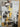 Black White with Gold Foil Textured Partial Oil Painting - WallArtt