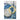 Blue Gold Circles Textured Partial Oil Painting - WallArtt