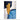 Blue with Gold Foil V Textured Partial Oil Painting - WallArtt