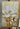 Cream White Flower with Gold 3d Heavy Textured Partial Oil Painting - WallArtt