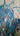 Mad Blue Abstract Textured Partial Oil Painting - WallArtt