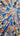 Orange Blue Abstract 3D Heavy Textured Partial Oil Painting - WallArtt