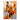 Orange Dressed Woman II Textured Partial Oil Painting - Wall Art - WallArtt