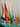 Orange n Blue Sailboats Textured Partial Oil Painting - WallArtt