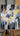 Petrol Blue Abstract Textured Partial Oil Painting - WallArtt