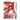 Red Brush Strokes Textured Partial Oil Painting - WallArtt