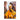 Violinist in an Orange Dress Textured Partial Oil Painting - WallArtt