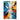 White Blue Yellow Abstract 3d Heavy Textured Partial Oil Painting - WallArtt