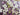 White Flowers n Purple Leaves 3d Heavy Textured Partial Oil Painting - WallArtt