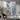 White n Blue Pieces 3D Heavy Textured Partial Oil Painting - WallArtt