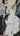White on Black 3D Heavy Textured Partial Oil Painting - WallArtt