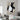 White on Black 3D Heavy Textured Partial Oil Painting - WallArtt