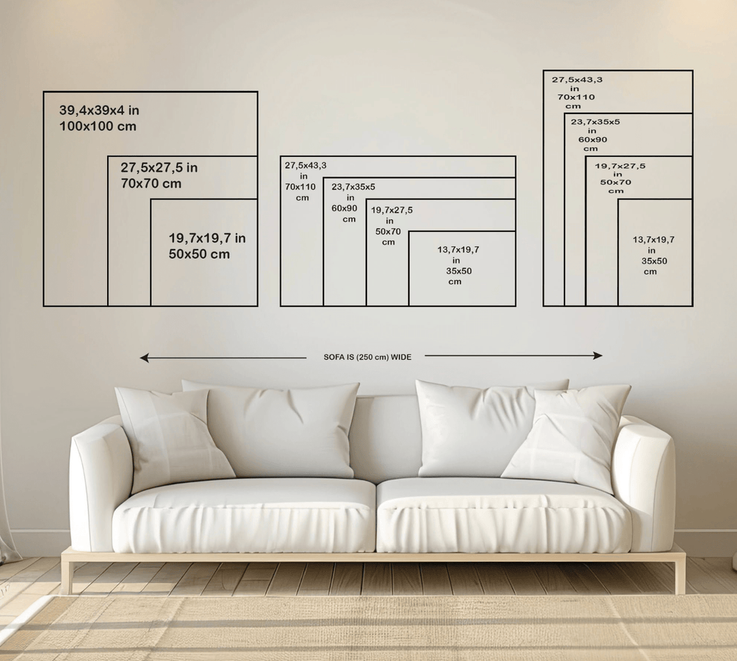 What Size Wall Art Do I Need for My Living Room?UK SizeGuide – WallArtt