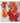 Abstract Orange Red Textured Partial Oil Painting