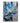 Abstract Blue Flower Textured Partial Oil Painting