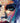 Blue Eyes Red Lips Textured Partial Oil Painting