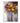 Abstract Colorful Flowers II Textured Partial Oil Painting