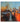 Abstract Orange City Night Textured Partial Oil Painting