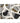 Abstract White Khaki 2 Piece Textured Partial Oil Painting