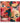 Abstract Red Faces Textured Partial Oil Painting