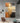 Abstract Gold Foil on Black n Orange Textured Partial Oil Painting