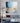 Baby Blue & White Abstract Textured Partial Oil Painting