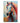 Abstract Orange Blue Horse Textured Partial Oil Painting - Wall Art