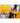 Abstract Yellow Orange Textured Partial Oil Painting - Wall Art