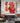 Abstract Orange Red Textured Partial Oil Painting
