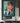 Abstract Green Orange Textured Partial Oil Painting