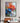 Abstract Blue Orange Flowers Textured Partial Oil Painting