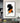 Abstract Orange Black II Textured Partial Oil Painting