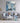 Abstract Blue Wall Textured Partial Oil Painting