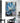 Abstract Blue Flower Textured Partial Oil Painting