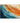 Orange Blue with Gold Foil 3d Heavy Textured Partial Oil Painting