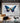 Abstract Blue Butterfly III 3d Heavy Textured Partial Oil Painting
