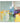 Yellow Blue Purple Abstract 3D Heavy Textured Partial oil Painting