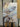 Light Blue Flower Textured Partial Oil Painting - WallArtt