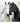 Black n White Horses 3D Heavy Textured Partial Oil Painting - Wall Art