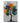 Abstract Orange Blue Tree II 3D Heavy Textured Partial Oil Painting - Wall Art