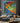 Abstract Colorful 2 Fish Textured Partial Oil Painting