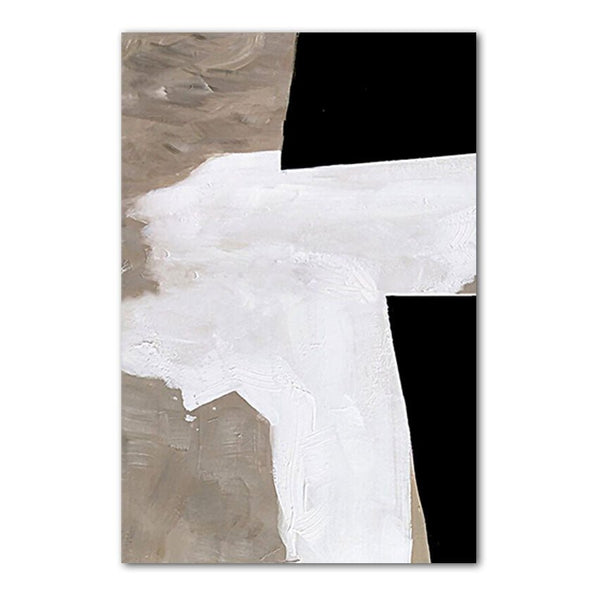 Subtle Textured Partial Abstract Art | Modern Wall Decor – WallArtt