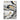 Abstract Black White Swirls Textured Partial Oil Painting - WallArtt
