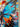 Abstract Blue Butterfly 3D Heavy Textured Partial Oil Painting - WallArtt