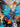 Abstract Blue Butterfly 3D Heavy Textured Partial Oil Painting - WallArtt