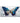 Abstract Blue Butterfly III 3d Heavy Textured Partial Oil Painting - WallArtt