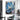 Abstract Blue Flower Textured Partial Oil Painting - WallArtt